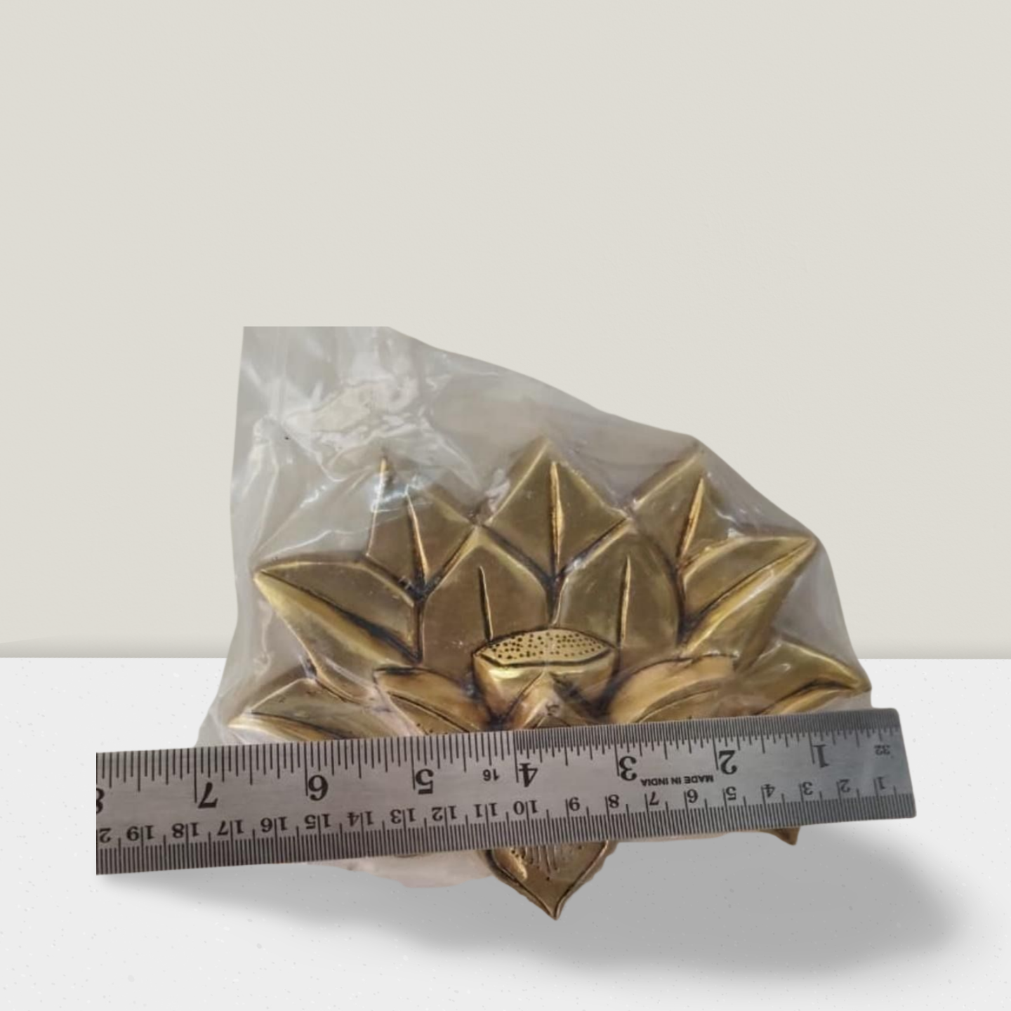 Brass Lotus Wall Hanger – Symbol of Purity and Prosperity - Image 2